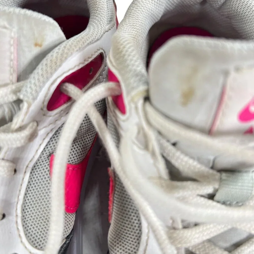 Nike Air Max Youth Sneakers White Pink Black Athletic Shoes Sz 6Y - Picture 10 of 16
